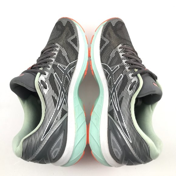 Asics Gel Nimbus 19 Womens Carbon White Flash Coral Running Shoes Size US 9 AA. - Picture 6 of 10